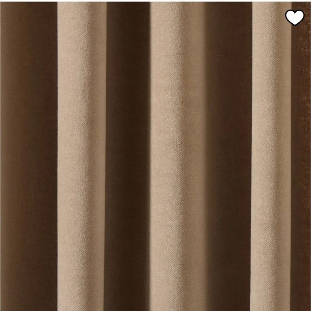 West Elm Cotton Velvet Curtain, Color Elm, Size 48×108 In, Retail $169.00US